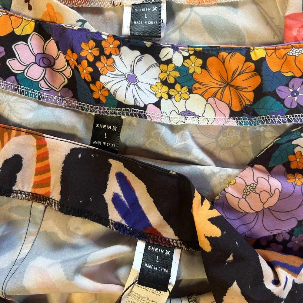 SHEIN SKIRT‎ BUNDLE DEAL!!! 3 skirts of same style, different patterns!!!